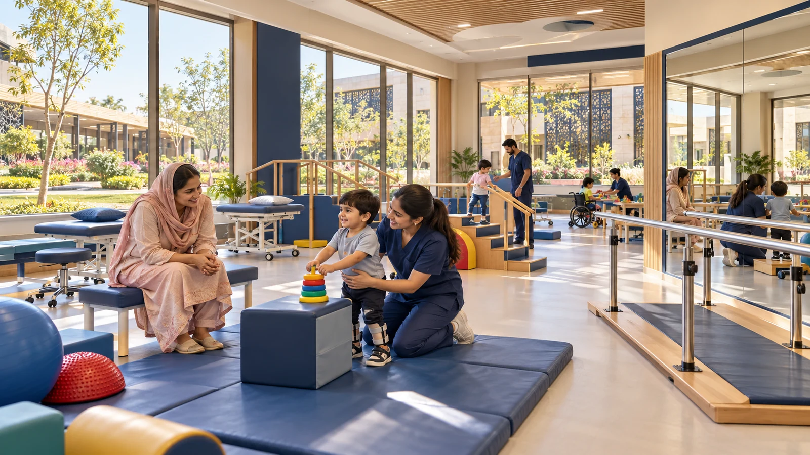 Paediatric physiotherapy studio — proposed campus concept
