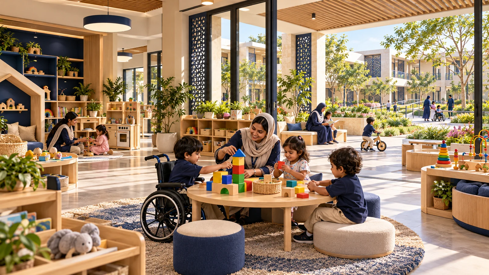 Play group & shared discovery studio — proposed campus concept