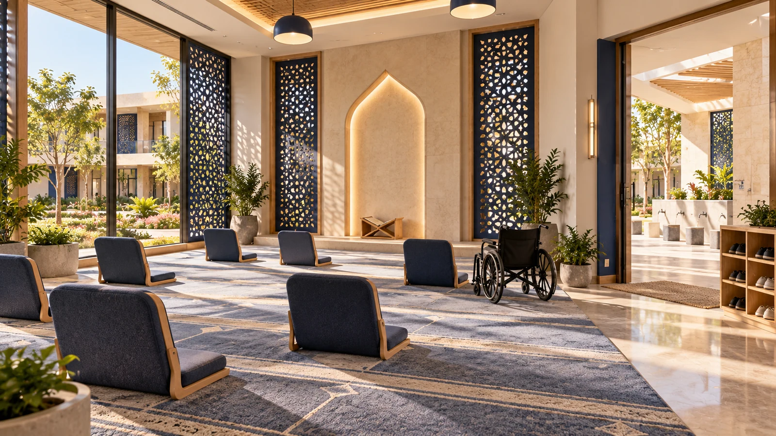 Accessible prayer & reflection space — proposed campus concept