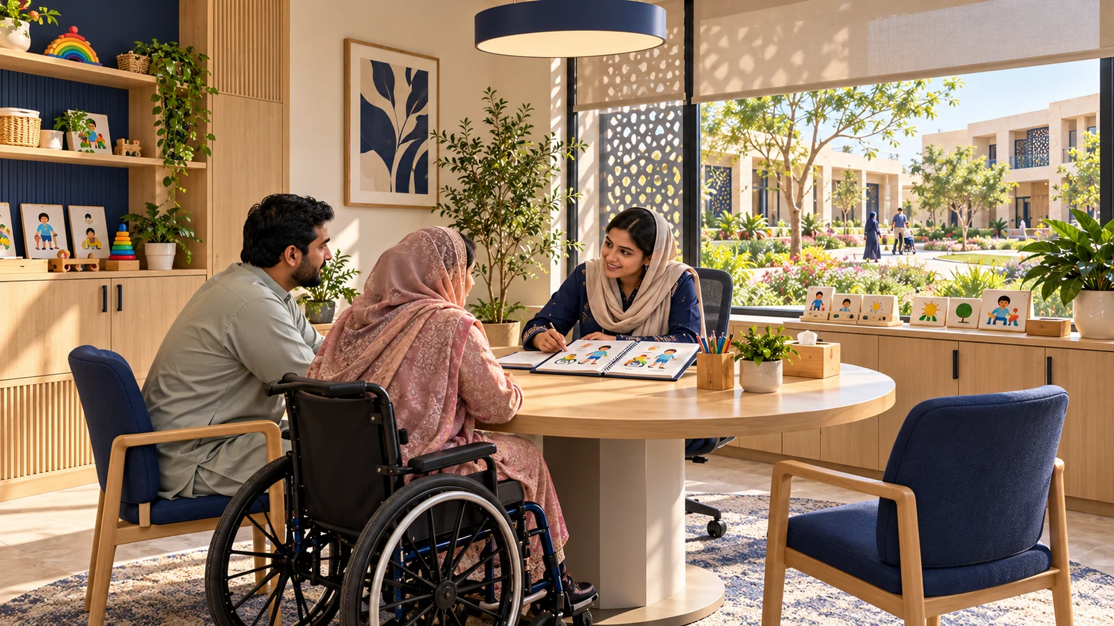 Family support & care-coordination office — proposed campus concept