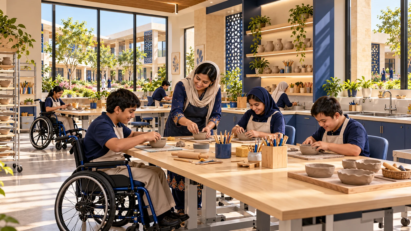 Accessible arts & clay workshop — proposed campus concept