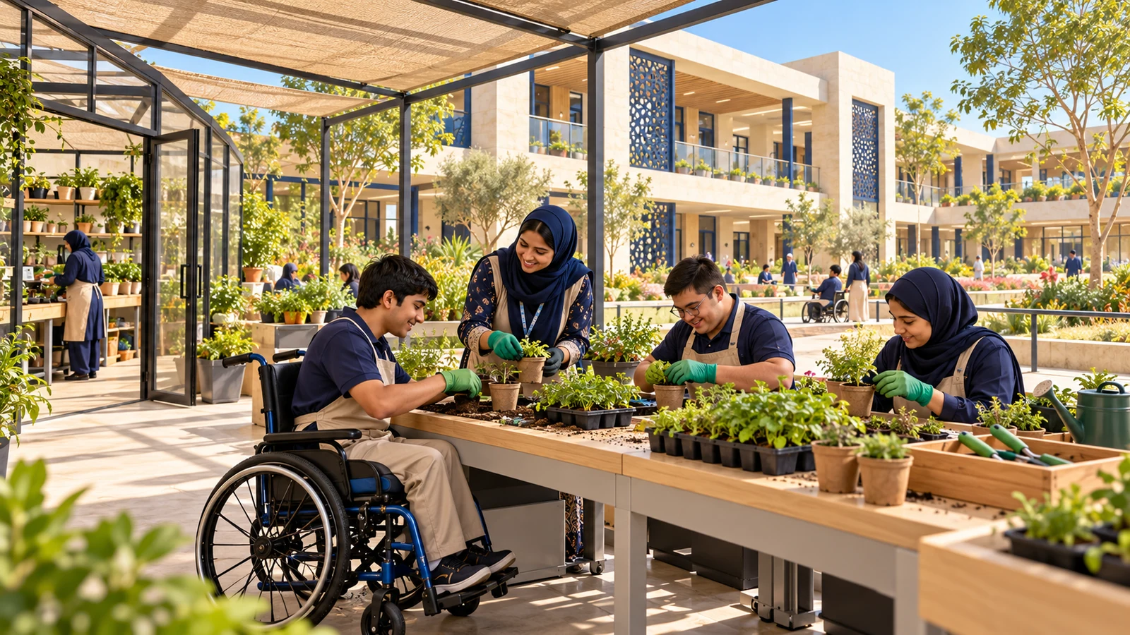 Gardening & plant-care learning greenhouse — proposed campus concept