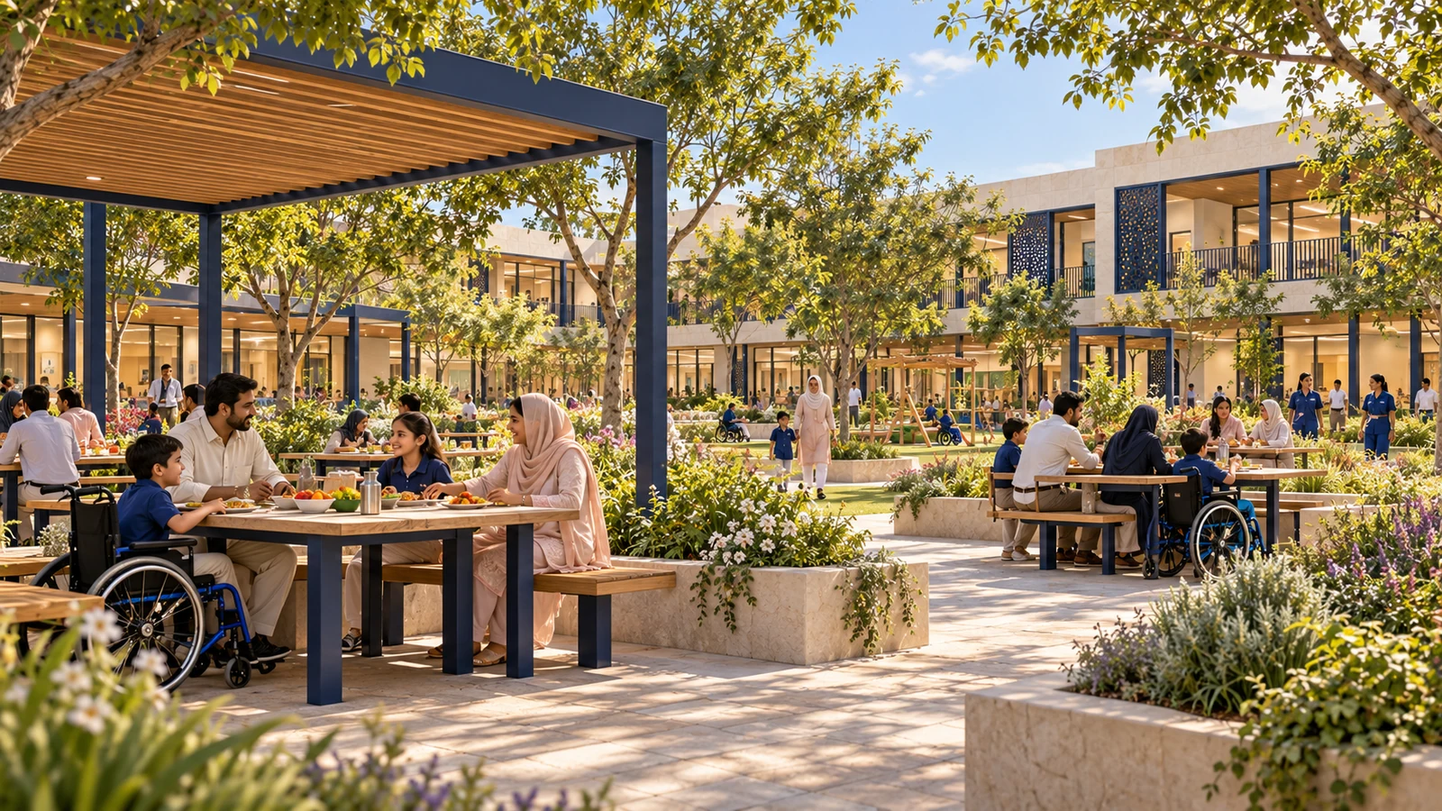 Accessible family picnic garden — proposed campus concept