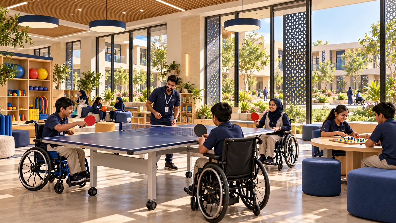 Indoor adapted games & recreation room — proposed campus concept