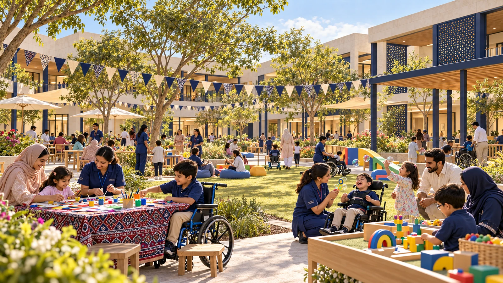 Inclusive community festival lawn — proposed campus concept