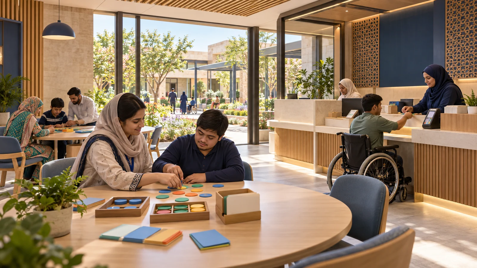 Money skills & accessible banking practice room — proposed campus concept