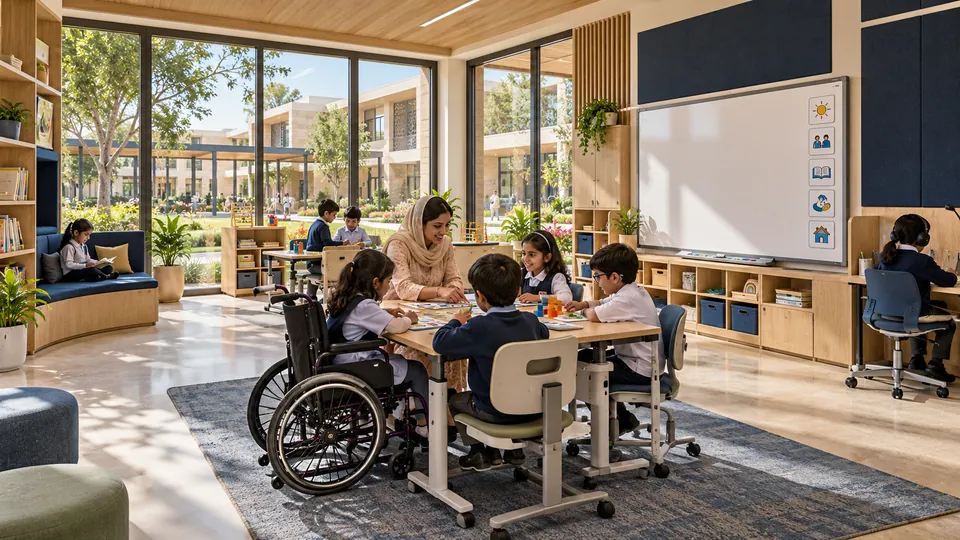 Adaptable inclusive classroom — proposed concept