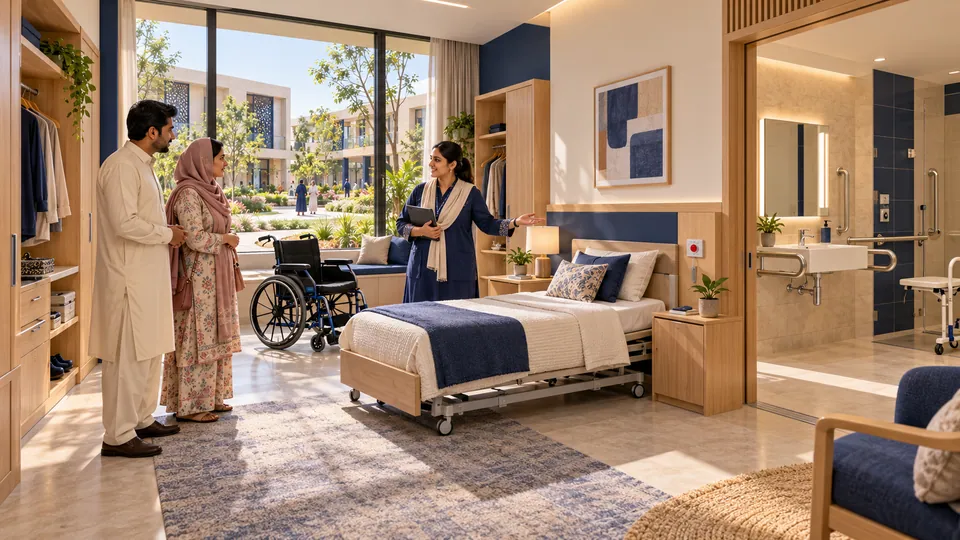 Home-adaptation demonstration bedroom — proposed concept