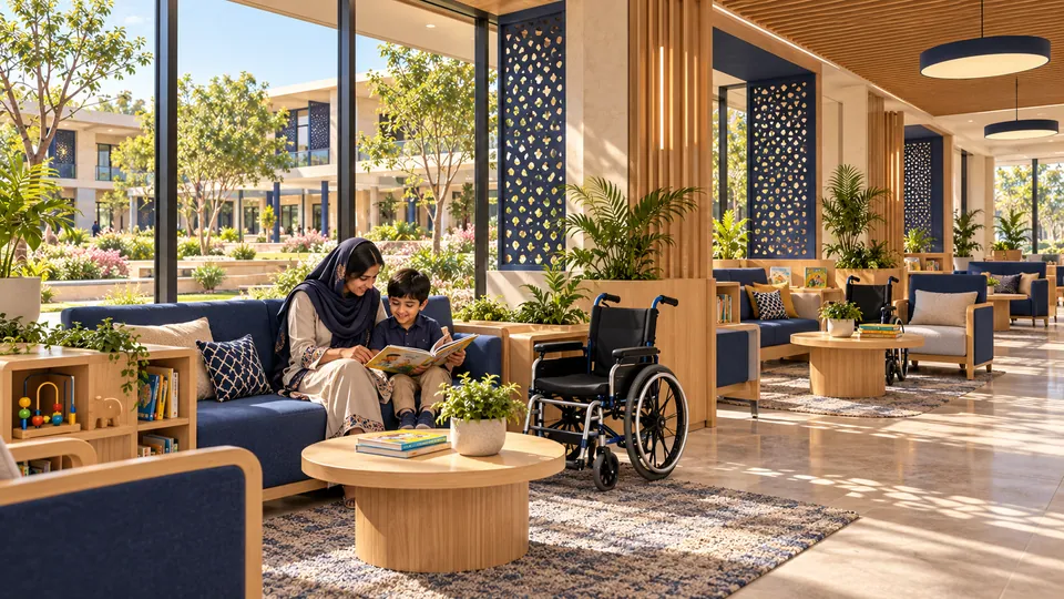 Quiet family waiting suite — proposed concept