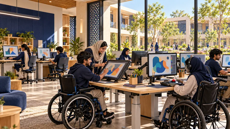 Accessible digital design & media studio — proposed concept