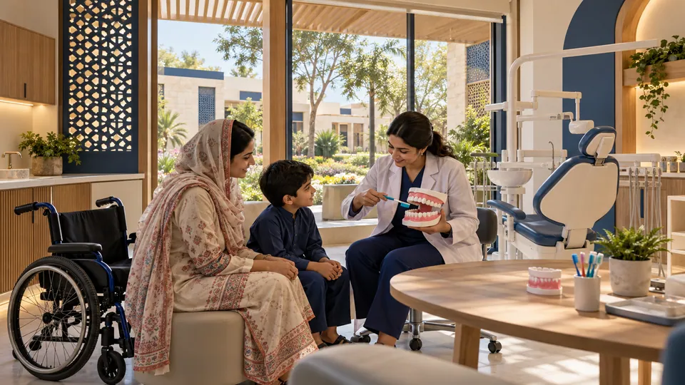 Dental familiarisation & accessible oral-care room — proposed concept