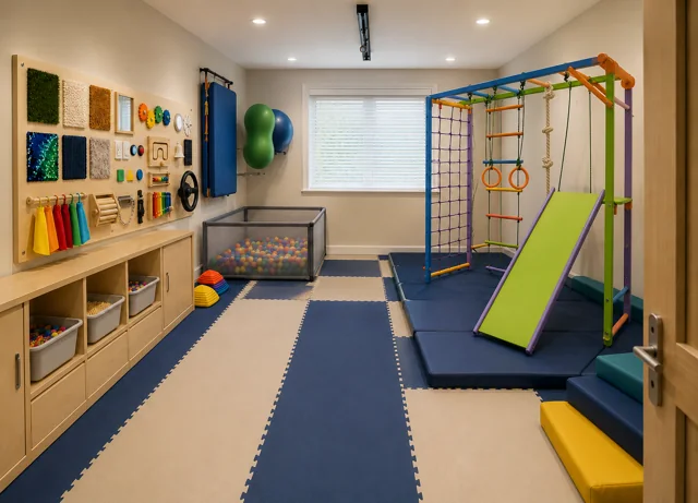 Sensory Therapy Room with Climbing Frame — Current Facility